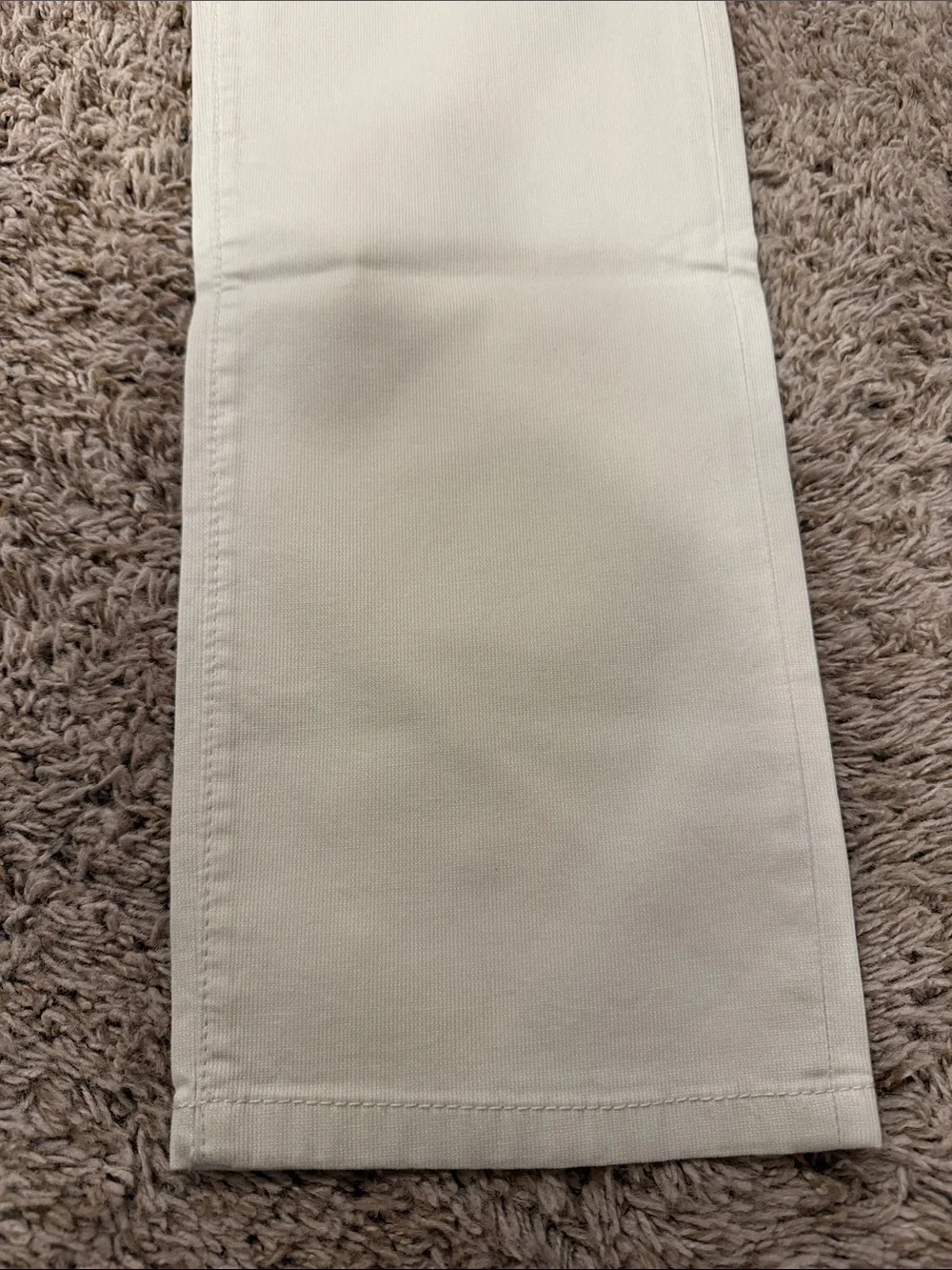 Goldsign Men's Slim Straight Pants in Off-White